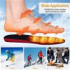 Heated Insoles, Electric Foot Warmers, 3000mAh Rechargeable, for Men/Women