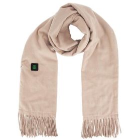 Electric Heated Winter Scarf, Unisex, Soft, and Warm with 3 Heating Modes (Color: Khaki)