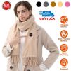 Electric Heated Winter Scarf, Unisex, Soft, and Warm with 3 Heating Modes