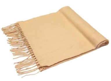 Men/Women Oversize Cashmere Wool Shawl, Scarf, Soft Pashmina (Color: Khaki)