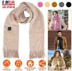 Electric Heated Winter Scarf, Unisex, Soft, and Warm with 3 Heating Modes