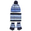 Winter Kids Knitted Hat, Scarf, and Gloves, 3Pcs Boys/Girls Winter Warm