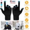 Unisex Winter Knit Gloves, Touchscreen, Outdoor Windproof