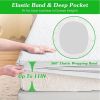 Waterproof Mattress Protector, Breathable Soft Cotton with Elastic Deep Pocket