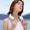 Portable Neck Fan, with 5 Speeds, Digital Display, and Adjustable Neck Width