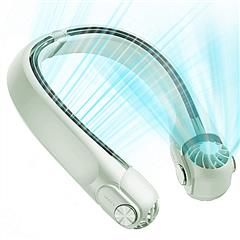 Portable Neck Fan Hands-free with 3 Speeds, 360º Air Flow (Color: White)