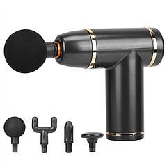 Percussion Massage Gun, USB Type C Rechargeable, Deep Tissue Massager (Color: Black)