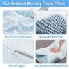 Memory Foam Pillow, Neck Support, Pain Relief, Ergonomic Contour Orthopedic