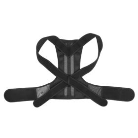 Unisex Back Posture Corrector Lumbar Upper Back Clavicle Shoulder Brace Belt (Size: Small)