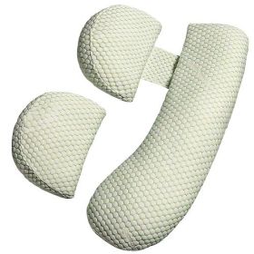 Pregnancy Pillows, Adjustable Support, Soft Side Sleeper, Wedge Pillow (Color: Green)