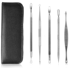 Blackhead Remover Kit, Pimple Extractor Tool Set, Stainless Steel, Facial Acne