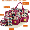 Baby Nappy Diaper Bags Set, Diaper Shoulder Bags with Nappy Changing Pad