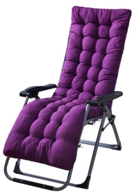 Chaise Lounger Cushion for Recliner Chair (Color: Purple)