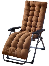 Chaise Lounger Cushion for Recliner Chair (Color: Brown)