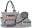 Baby Nappy Diaper Bags Set for Mom/Dad, Multifunctional with Bottle Bag