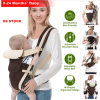 Baby Carrier Breathable Adjustable Wrap, Sling Backpack Front/Back for Infant