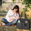 Baby Nappy Diaper Bag with 14 Pockets, 2 Burp Cloths, and Multifunctional Bag