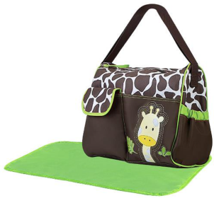 Baby Nappy/Diaper Bag, Mummy Duffel Shoulder Bag with Wipeable Changing Pad (Color: Green)