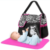 Baby Nappy/Diaper Bag, Mummy Duffel Shoulder Bag with Wipeable Changing Pad