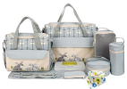 Baby Nappy/Diaper Bags Set, Multifunctional Shoulder Bags, 11Pcs for Mom/Dad