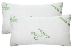 Bamboo Memory Foam Pillow, Hypoallergenic for Head, and Neck with Washable Cover