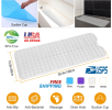 Bath Tub, and Shower Mat, Non-Slip, Anti-Bacterial with Suction Cups, Washable