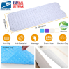 Bath Tub, and Shower Mat, Non-Slip, Anti-Bacterial with Suction Cups, Washable