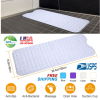 Bath Tub, and Shower Mat, Non-Slip, Anti-Bacterial with Suction Cups, Washable