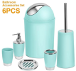 Bathroom Accessories Set, 6 Pieces of Bathroom Ensemble