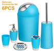 Bathroom Accessories Set, 6 Pieces of Bathroom Ensemble