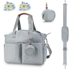 Breast Pump Bag, and Diaper Tote Bag with Detachable Shoulder Strap