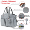 Breast Pump Bag, and Diaper Tote Bag with Detachable Shoulder Strap