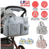 Breast Pump Bag, and Diaper Tote Bag with Detachable Shoulder Strap