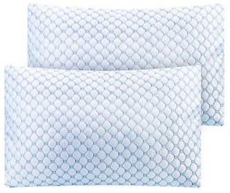 Cooling Memory Foam Pillow, Ventilated Soft Bed Pillow with Cooling Gel (Size: King Size, Quantity: 2 Pieces)