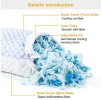 Cooling Memory Foam Pillow, Ventilated Soft Bed Pillow with Cooling Gel