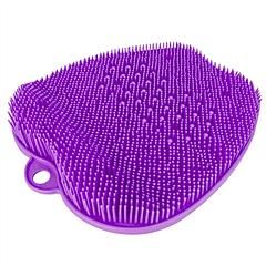 Shower Foot Scrubber Mat, Exfoliation, Cleaner, Improve Circulation, Anti-slip (Color: Purple)