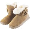 Women Ladies Snow Boots, Super Soft Fabric, Mid-Calf Plush Warm Lining