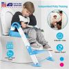 Kids Toilet Seat, Toddler Potty Training Chair with Steps, and Anti-slip