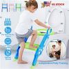 Potty Training Toilet Seat with Step For Toddlers or Children, Anti-Slip Step