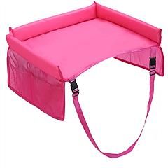 Kids Safety Travel Tray, Waterproof, Snack Table, and Toy Holder (Color: Pink)