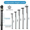 Walking Cane, Aluminum Alloy, Adjustable Folding, Travel Hiking, and Anti-Slip