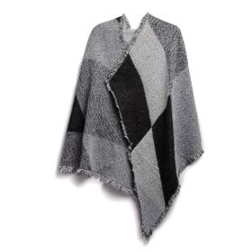 Women Winter Warm Scarf, 74.8x25.6In Long, Soft Knitted Shawl Extra Thick (Color: Grey)