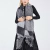 Women Winter Warm Scarf, 74.8x25.6In Long, Soft Knitted Shawl Extra Thick