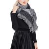 Women Winter Warm Scarf, 74.8x25.6In Long, Soft Knitted Shawl Extra Thick