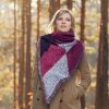 Women Winter Warm Scarf, 74.8x25.6In Long, Soft Knitted Shawl Extra Thick