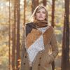 Women Winter Warm Scarf, 74.8x25.6In Long, Soft Knitted Shawl Extra Thick