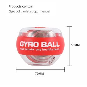 Wrist Trainer Gyroscopic Ball For Wrist, and Forearm Exerciser (Color: Red)